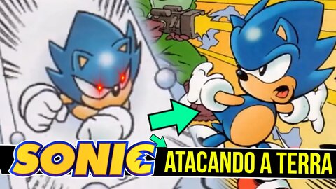 SONIC ATACANDO a TERRA | Sonic no ANO NOVO #shorts