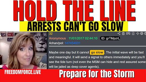 Hold the Line - NWO Collapsing - Arrests - Zech. 11-27-22