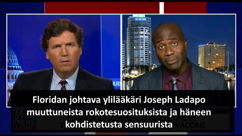 FLORIDAN JOHTAVA YLILÄÄKÄRI JOSEPH LADAPO: "TÄMÄ EI TULE KATOAMAAN MINNEKÄÄN" (SUOM.)