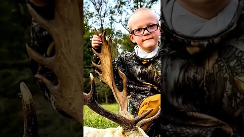 Little Boy smokes MONSTER DEER with 6mm Creedmoor #shorts