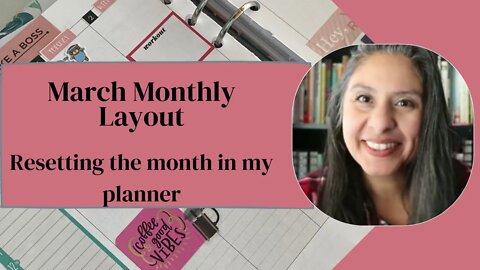 March Monthly Planner Set up // Monthly Reset in my planner // Plan with me