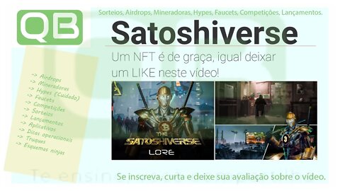 Airdrop - NFT de Graça - Satoshiverse - Vale um Like né! Se inscreve ai pra ajudar