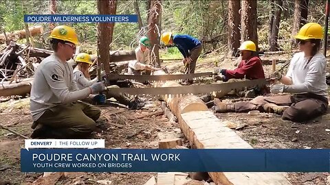 Youth crew helps replace bridges in Poudre canyon