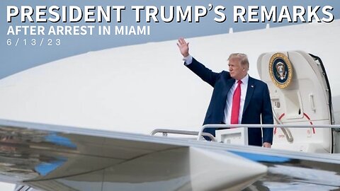 President Trump Delivers Remarks in Bedminster, NJ After His Arrest in Miami! (6/13/23) — Officially Begins at 8:00