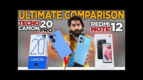 The Ultimate Comparison Tecno Camon 20 Pro vs Redmi Note 12 | 5 Differences You Need to Know !!