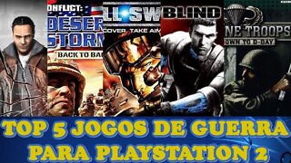 TOP 5 JOGOS DE GUERRA PARA PLAYSTATION 2