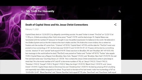 Death of Capital Steez, Inorganic/Organic Christ Connections, and The '93 World Trade Center Bombing