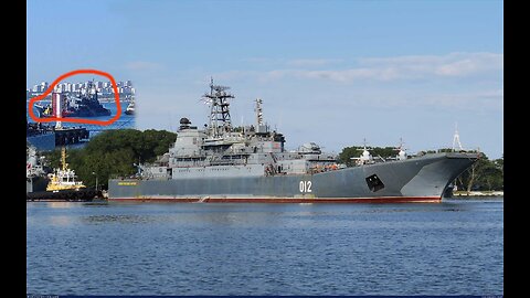 Ukraine suicide drone hit Russian landing ship Olenegorsky Gornyak in Novorossiysk port