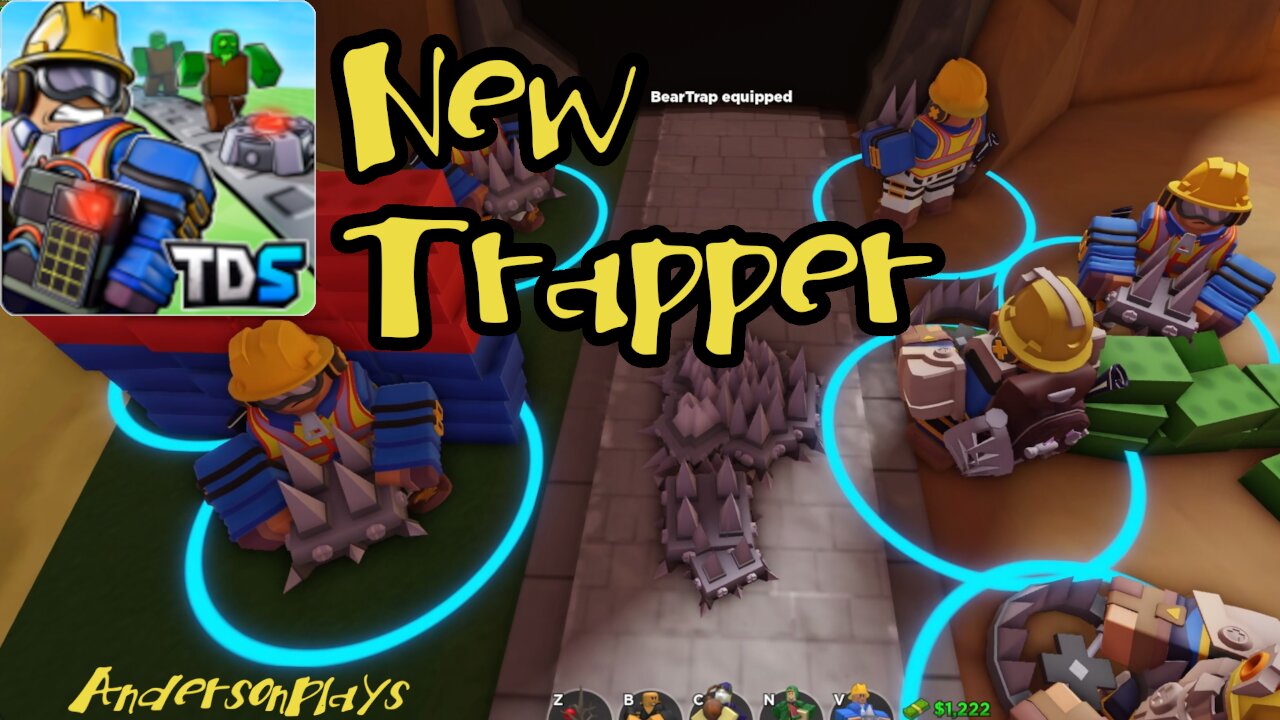 AndersonPlays Roblox ⚠️TRAPS!⚠️ Tower Defense Simulator - Trapper Tower ...