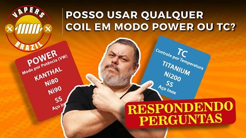 Sabe configurar seu Vape? Qual coil usar em Power e TC ? #vapeiniciante