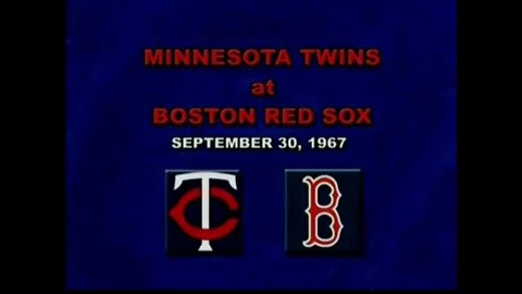 1967-09-30 Minnesota Twins vs Boston Red Sox