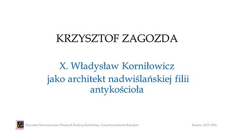 I Wiosenna Konferencja Katolicka w Tarnowie (31.05.2024) - Krzysztof Zagozda