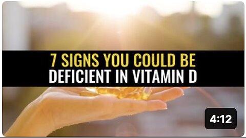 7 Signs you could be deficient in vitamin D