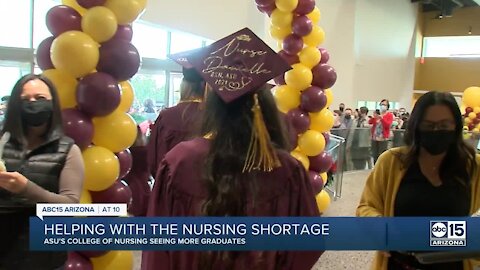 ASU nursing school graduates hundreds to help fill shortage