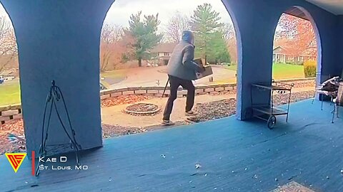 Package Delivery Driver Steals Package After He Delivered It | Doorbell Camera Video