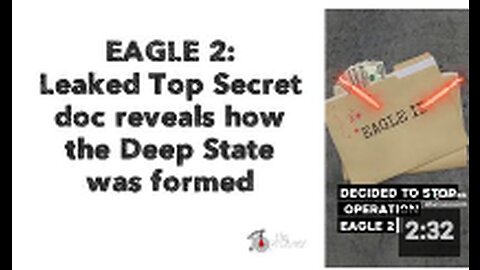 EAGLE 2: Leaked Top Secret doc reveals how the Deep State was formed.