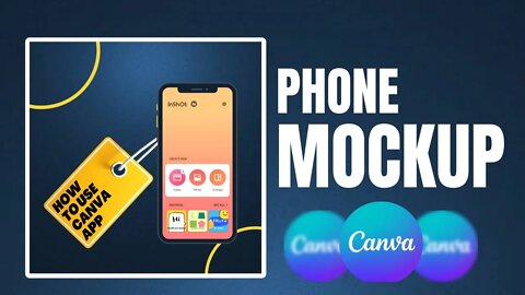 How to make a phone mockup design in canva #canvatutorials #canvagirl #okiemutefole