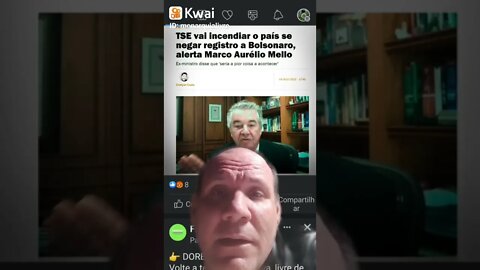 TSE vai incendiar o país se negar registro a Bolsonaro ,alerta Marco Aurélio Nello