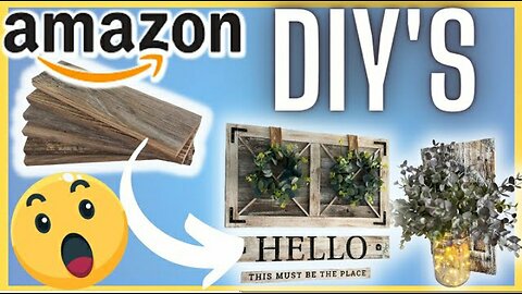 HIGH END AMAZON FARMHOUSE HOME DECOR DIY'S | BEGINNER friendly AMAZON home decor diys!