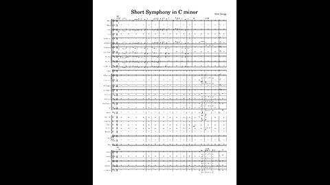 Short Symphony in C minor - Alex Gregg