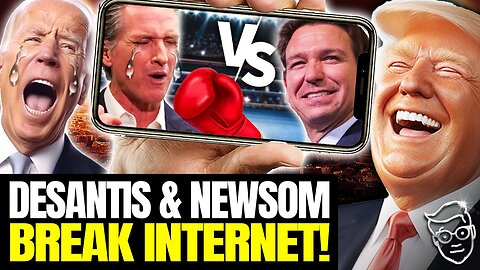 DeSantis Holds Up San Fran SH*T Map on Stage with Newsom | Trump BREAKS Internet with HILARIOUS MEME