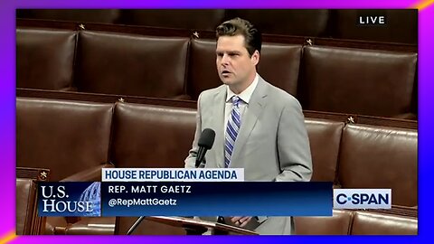 REP. GAETZ THREATENS TO REMOVE SPEAKER MCCARTHY: "YOU'RE OUT OF COMPLIANCE."