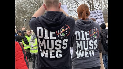 Farmers Demo on Sundays in a German town