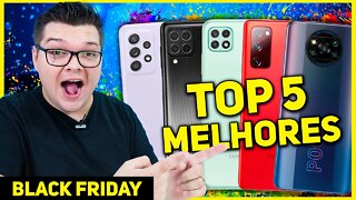 TOP 5 SMARTPHONES PARA COMPRAR NA BLACKFRIDAY 2021! SÓ OPÇÃO TOP!