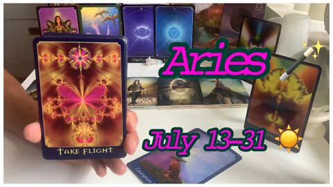 Aries ♈️ “Taking Flight! 🦋 Know That You Are Loved!” July 13-31 Tarot & Oracle Reading. 🔮