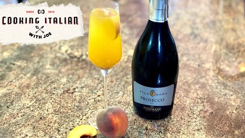 How to Make a Bellini Italian Cocktail | Cooking Italian with Joe