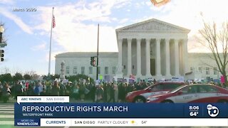 Reproductive rights march in San Diego