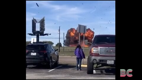 Dallas air show crash: Two World War Two planes collide in mid-air