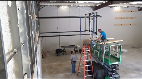 Court of Legends, Part 1, Installing Wall Mount Basketball Goals