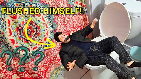 He FLUSHED HIMSELF Down The TOILET!