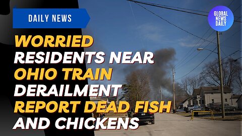 Residents Near Ohio Train Derailment Report Dead Fish & Chickens As Authorities Say It's Safe