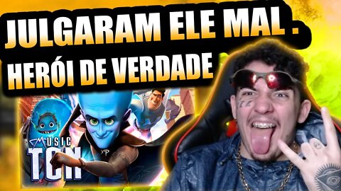 FUNKEIRO REACT Rap do Megamente - O MAIOR SUPER-VILÃO | PAPYRUS DA BATATA