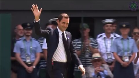 Roger Federer returned to Wimbledon‘s Center Court.