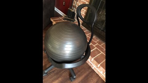 Gaiam Ultimate Balance Ball Chair (Standard or Swivel Base Option) - Premium Exercise Stability...