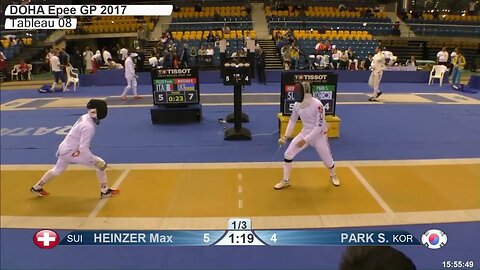 Epee Fencing - Did these two inventented Haka for fencing!? | Heinzer M vs Park S