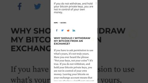 WHY AND HOW TO WITHDRAW YOUR BITCOIN FROM EXCHANGES #cryptomash @aantonop @CoinBureau @BitBoyCrypto