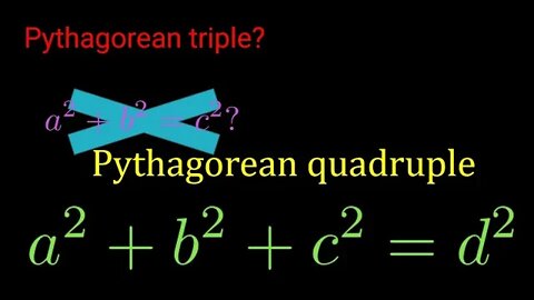 Introduction to Pythagorean quadruple