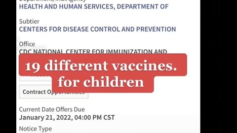 GOV Vaccine 2022 Contracts