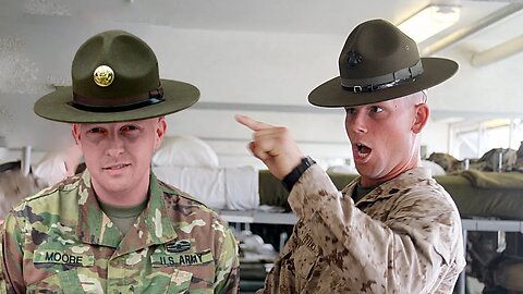 Marine Corps Drill Instructors VS Army Drill Sgts (Marine Reacts)