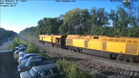 EB Loram Rail Grinder at East Dubuque, IL on August 10, 2022 #steelhighway