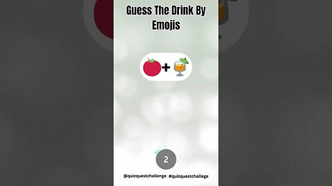 Guess the Drink by Emojis #shorts