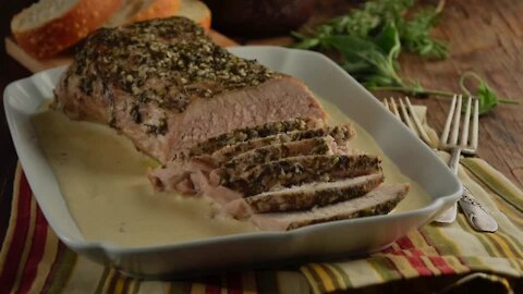 Pork Tenderloin with White Wine and Aromatic Herbs