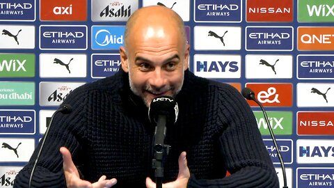 Celebration to LFC players? 'I said how NICE OUR GOAL WAS!' | Pep Guardiola | Man City 4-1 Liverpool