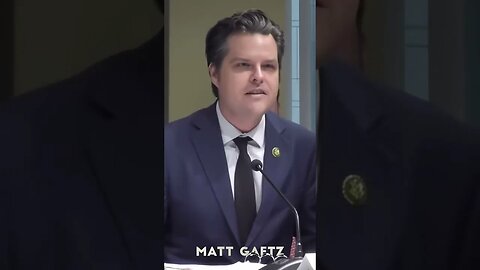 Matt Gaetz, Witnesses If They Feel Used By The Committee Hearing