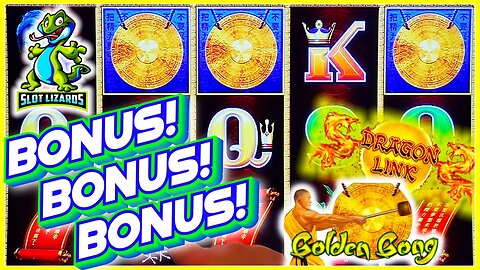 SWEET FULL SCREEN! BONUS BONUS BONUS! Dragon Link Golden Gong Slot WE BUMPED IT UP RIGHT!