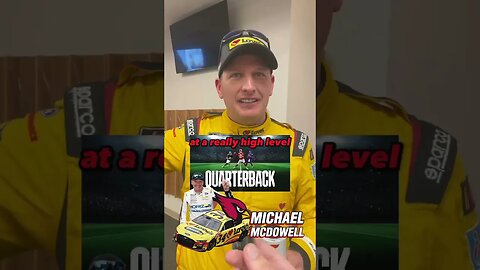 NASCAR driver Michael McDowell is slowly getting into #FantasyFootball 🏈